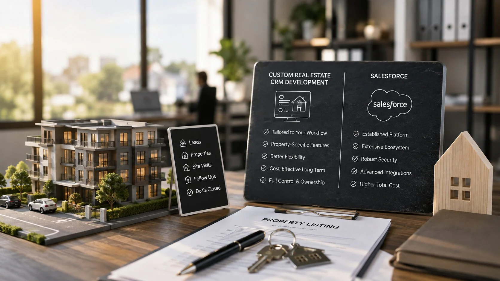 Custom Real Estate CRM Development vs. Salesforce: Which Is Better for Property Agencies in 2026?