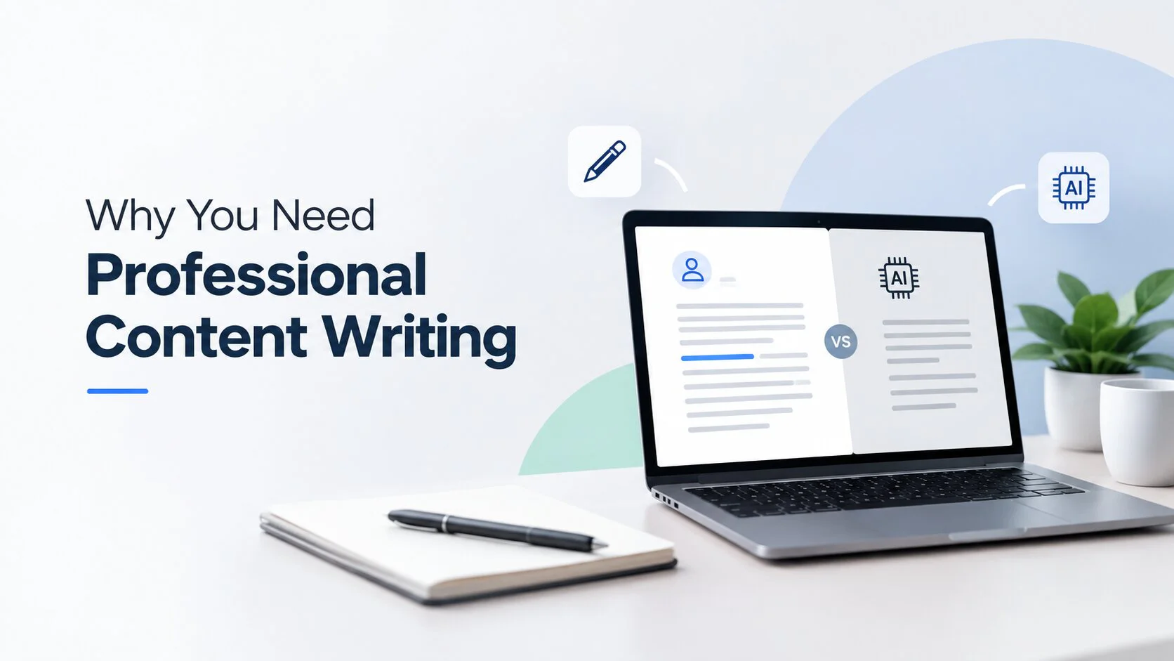 Why Businesses Need Professional Content Writing Services And Not Just AI-Generated Text