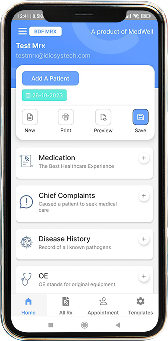 Smart E-prescription Software key features