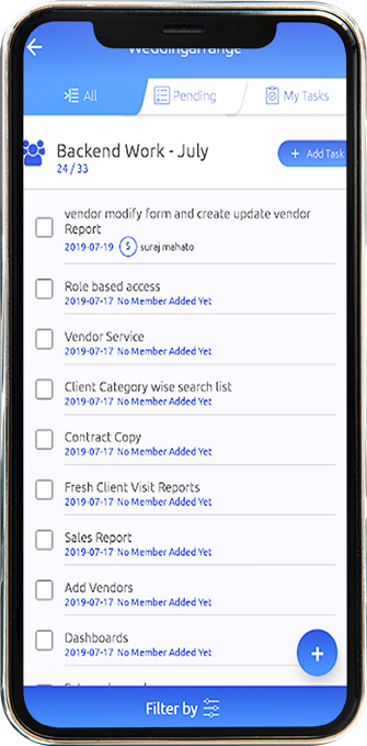 Massive Task Management Application key features